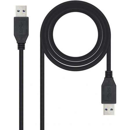 Cable USB Nano Cable USB 3.0 A/M - USB 3.0 A/M 2.0M Negro - Imagen 2