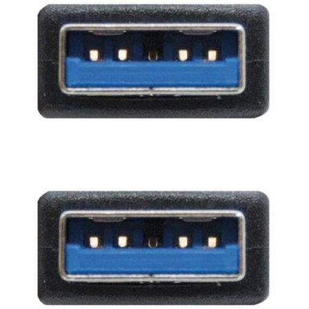 Cable USB Nano Cable USB 3.0 A/M - USB 3.0 A/M 2.0M Negro - Imagen 4