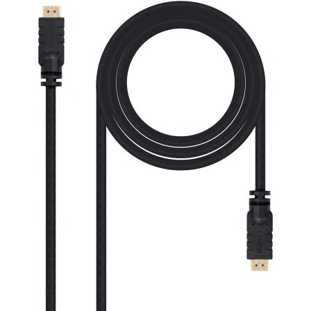Cable HDMI Nano Cable HDMI A/M - HDMI A/M V1.4 20,0M Alta Velocidad/HEC/FERRITA/REPETIDOR Negro - Imagen 2