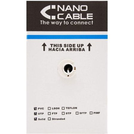 Bobina Cable RJ45 CAT6 UTP Rigido Exterior 305Mts - Imagen 3