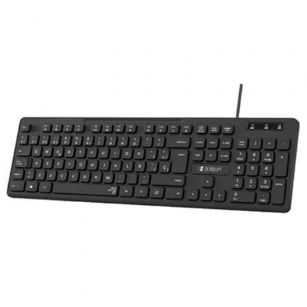 TECLADO BUSINESS SLIM SILENCIOSO WIRED NEGRO SUBBLIM