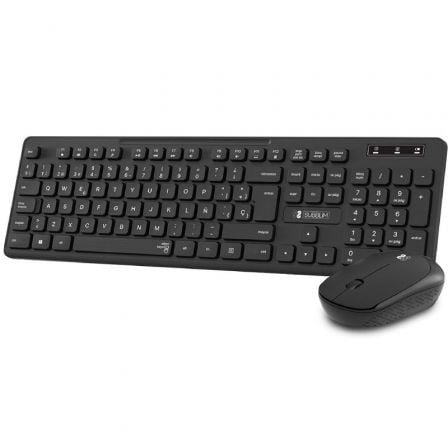 TECLADO + RATON BUSINESS SLIM SILENCIOSO WIRELESS NEGRO SUBBLIM
