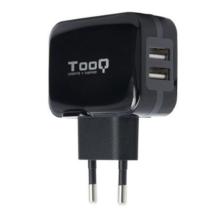 TooQ TQWC-1S02 Cargador de pared 2 USB Negro