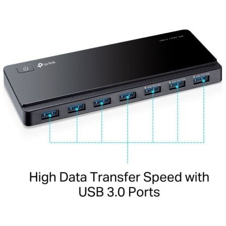 TP-LINK UH700 Hub USB 3.0 de 7 puertos 12V/2.5A - Imagen 2