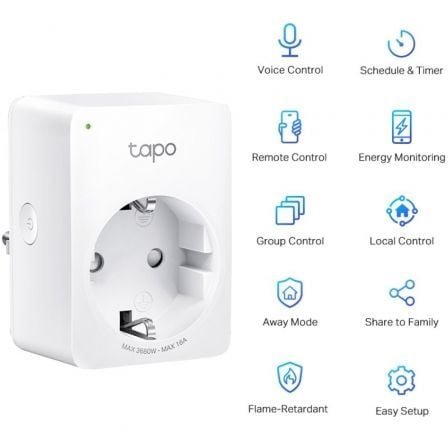 TP-LINK Tapo P110 WiFi Enchufe Inteligente Mini - Imagen 2