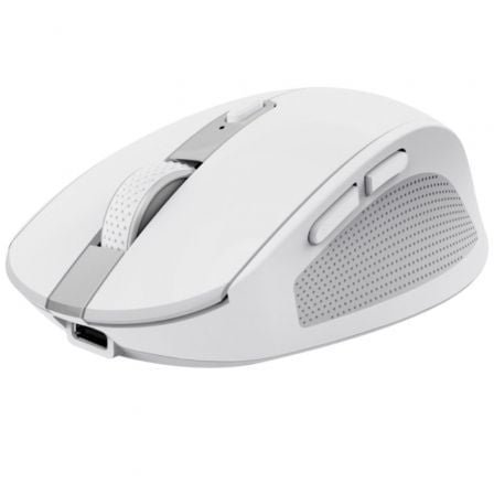 MOUSE TRUST WIRELESS Y BLUETOOTH OZAA 24933 BLANCO RECARGABLE- SENSOR OPTICO - 6 BOTONES - 800/1600/3200DPI - RECEPTOR USB-A/USB-C