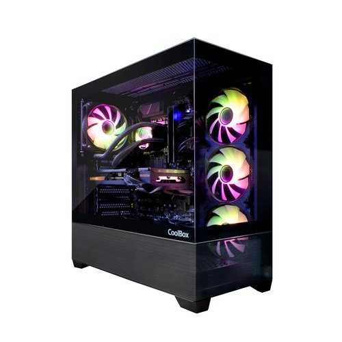 COOLBOX CHASIS ATX GA250 CRISTAL 4XVENT.ARGB - Imagen 3