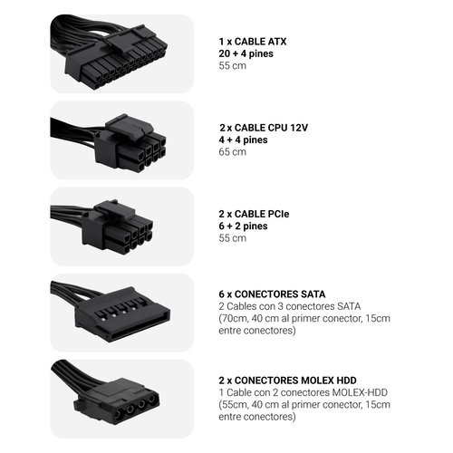 COOLBOX ATX POWERLINE3 850W 85%EFI - Imagen 3