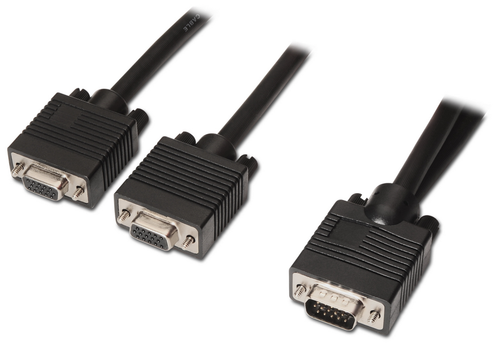 Duplicador SVGA Aisens A113-0081/ VGA Macho - 2x VGA Hembra