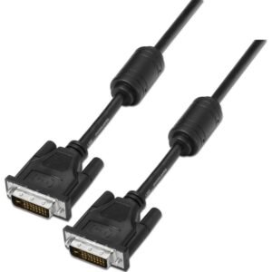 Cable DVI Aisens A117-0089/ DVI-D Macho - DVI-D Macho/ 1.8m/ Negro