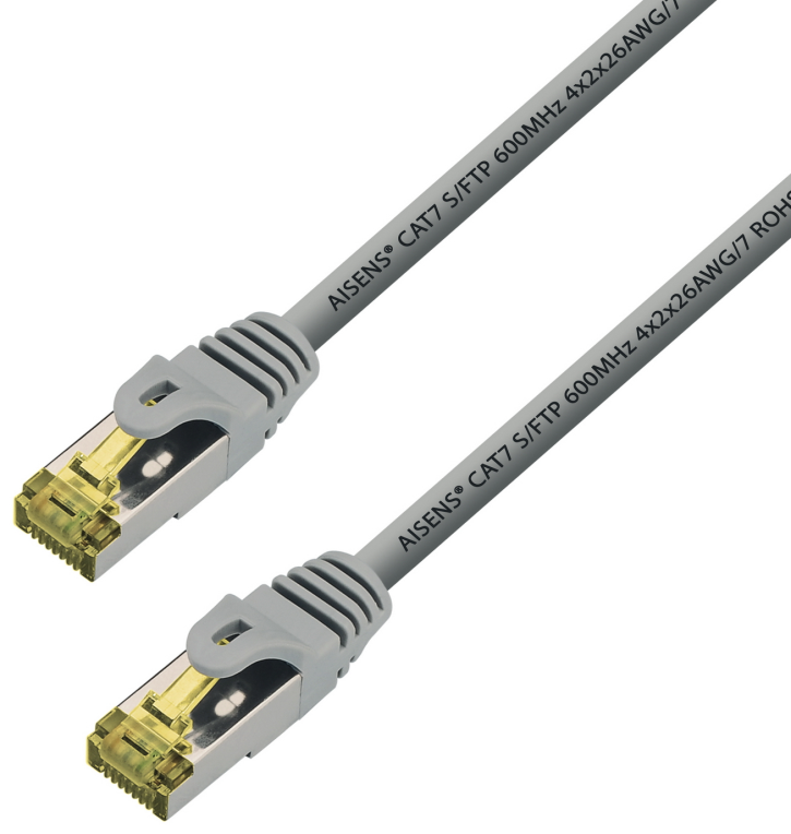 Cable de Red RJ45 SFTP Aisens A146-0339 Cat.7/ 15m/ Gris