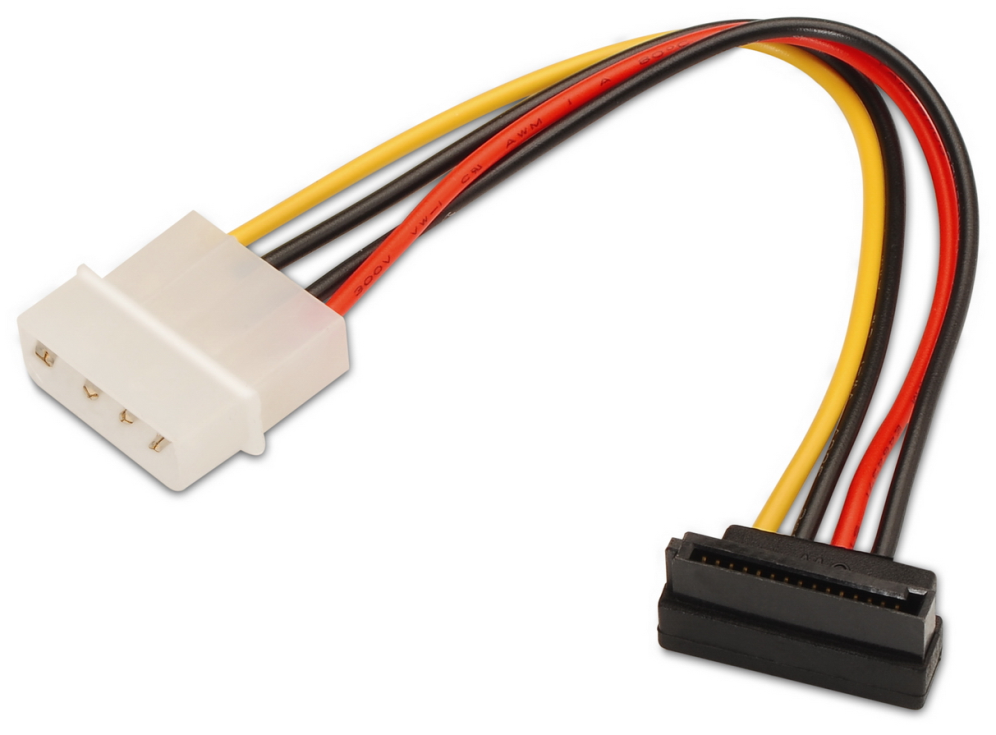 Cable Alimentación SATA Aisens A131-0160/ Molex 4 PIN Macho - SATA Hembra/ 16cm