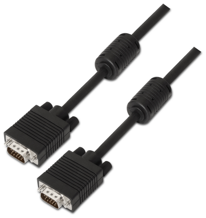 Cable SVGA Aisens A113-0074/ HDB15 Macho - HDB15 Macho/ 10m/ Negro