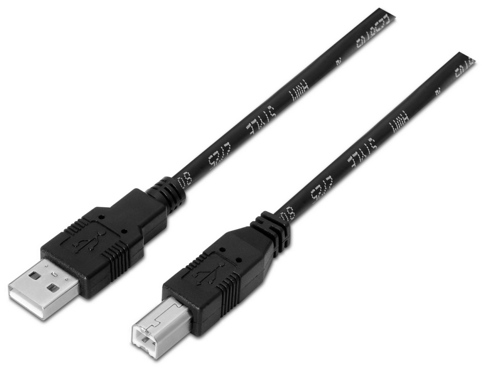 Cable USB 2.0 Impresora Aisens A101-0008/ USB Macho - USB Macho/ 4.5m/ Negro
