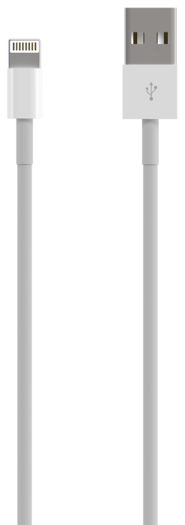 Cable Lightning Aisens A102-0542/ USB Macho - Lightning Macho/ 50cm/ Blanco