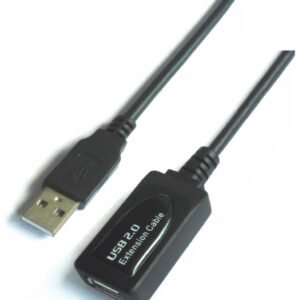 Cable Alargador USB 2.0 Aisens A101-0018/ USB Macho - USB Hembra/ 5m/ Negro