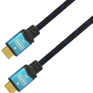 Cable HDMI 2.0 4K Aisens A120-0358/ HDMI Macho - HDMI Macho/ 3m/ Negro/ Azul