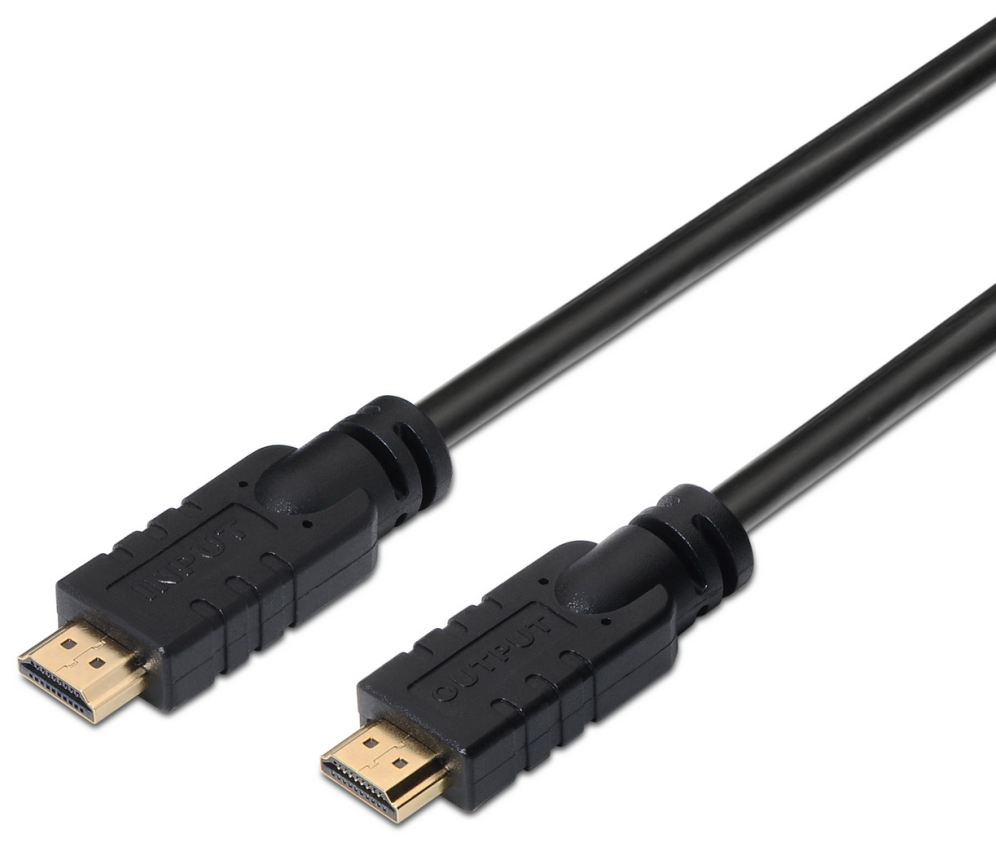 Cable HDMI 2.0 4K Aisens A120-0373/ HDMI Macho - HDMI Macho/ 15m/ Negro
