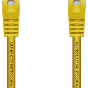 Cable de Red RJ45 SFTP Aisens A146-0473 Cat.7/ 50cm/ Amarillo