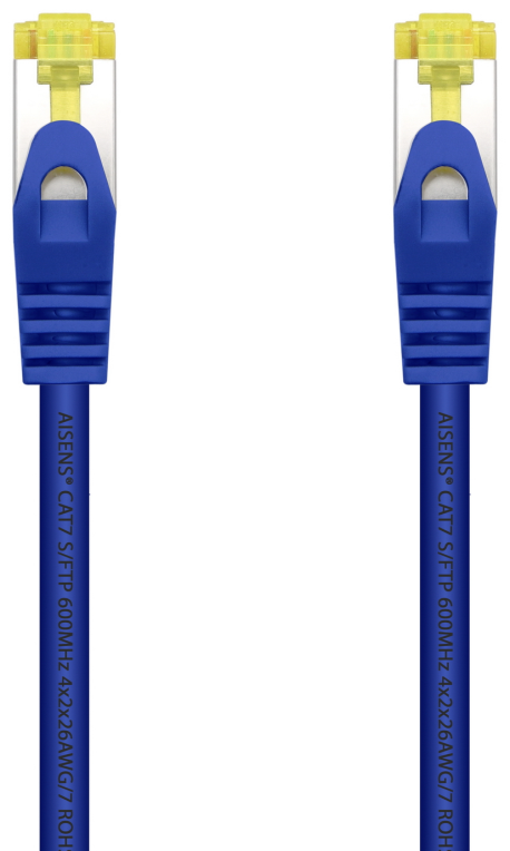 Cable de Red RJ45 SFTP Aisens A146-0477 Cat.7/ 50cm/ Azul