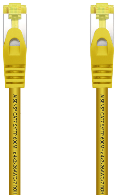 Cable de Red RJ45 SFTP Aisens A146-0474 Cat.7/ 1m/ Amarillo