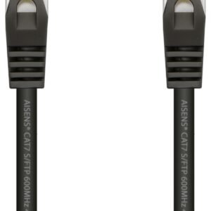 Cable de Red RJ45 SFTP Aisens A146-0484 Cat.7/ 25cm/ Negro
