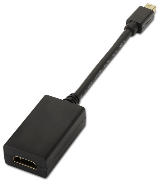 Adaptador Aisens A125-0137/ Mini Displayport Macho - HDMI Hembra