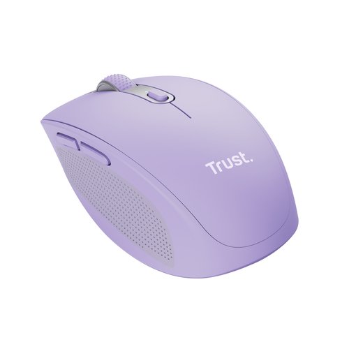 MOUSE TRUST WIRELESS Y BLUETOOTH OZAA 25384 MORADO RECARGABLE- SENSOR OPTICO - 6 BOTONES - 800/1600/3200DPI - RECEPTOR USB-A/USB-C - Imagen 2