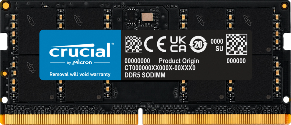 Crucial CT32G48C40S5 32GB soDIMM CL40 4800MHz DDR5