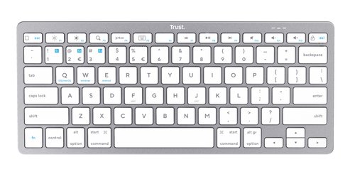 Teclado Compacto Inalámbrico por Bluetooth Trust 24654/ Plata - Imagen 3