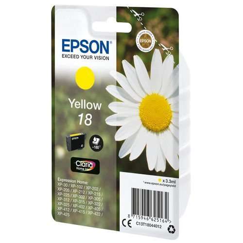 Epson Cartucho T1804 Amarillo XP225/322/422 - Imagen 2