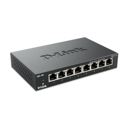D-Link DGS-108 Switch 8p 10/100/1000Mbps RJ45 - Imagen 2