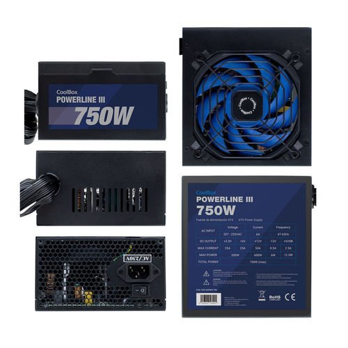 COOLBOX ATX POWERLINE3 750W 85%EFI - Imagen 3