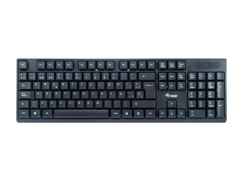 PACK TECLADO Y MOUSE EQUIP LIFE WIRELESS COMBO 2.4GHZ COLOR NEGRO 245221 - Imagen 2