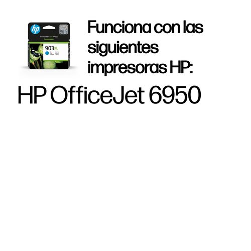 HP 903XL T6M03AE Cartucho Cyan Officejet Pro 6960 - Imagen 3
