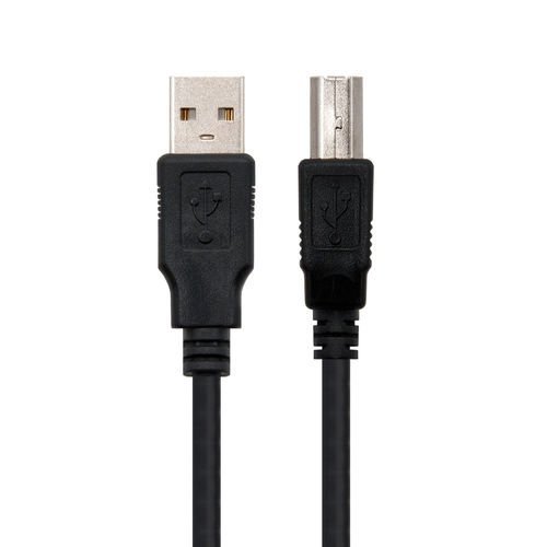 Cable USB Nano Cable USB 2.0 A/M - USB 2.0 B/M 1.8M Negro Impresora - Imagen 2