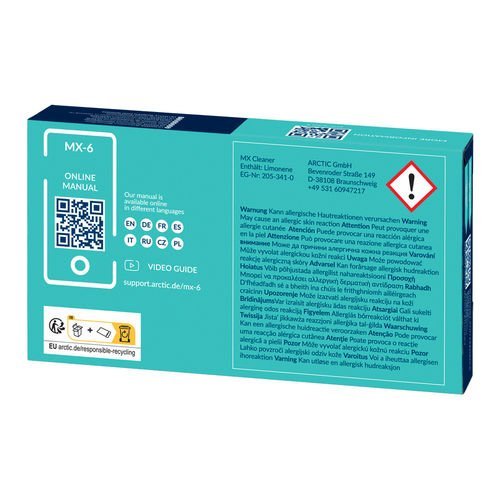 PASTA TERMICA ARCTIC MX-6 4GR + 6 MX CLEANER - Imagen 3