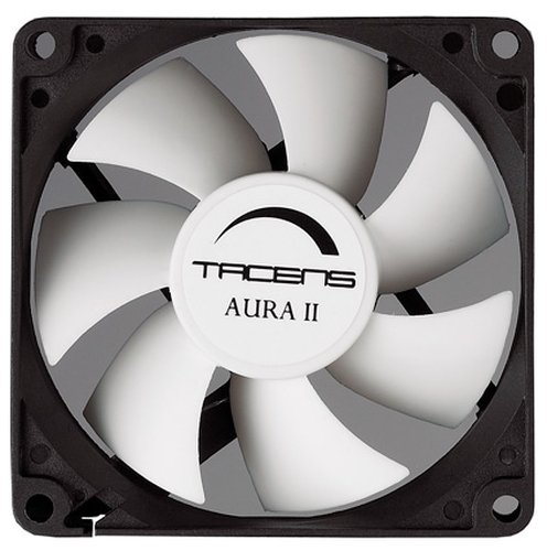Ventilador 8CM Tacens AURA II FLUXUS 1.500RPM NEGRO/Blanco